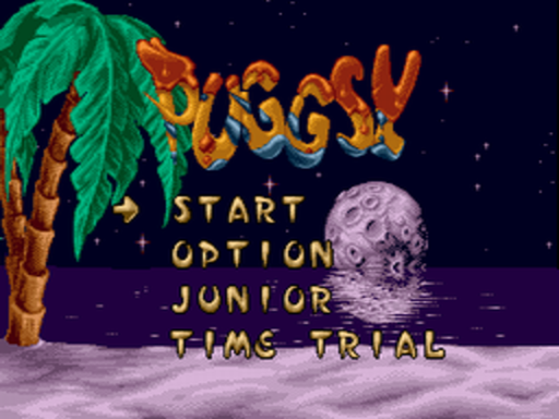 Puggsy title screen for Sega CD